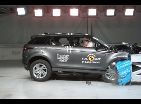 Nový Range Rover Evoque zvládol testy Euro NCAP výborne