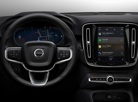 Čisto elektrické SUV XC40 predstaví celkom nový informačno-zábavný systém Powered by Android