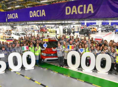 Z výrobnej linky zišla polmiliónta Dacia Duster