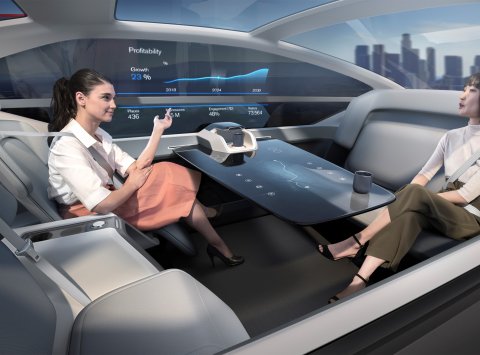 Nové autonómne koncepčné vozidlo Volvo 360c: Nové poňatie rovnováhy medzi pracovným a súkromným životom a budúcnosti miest